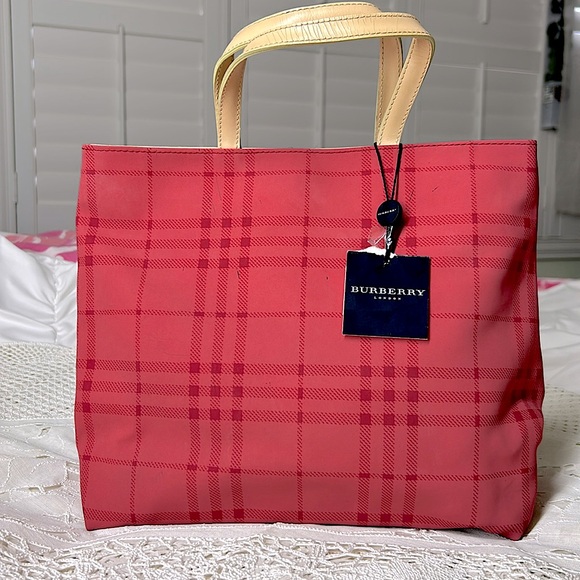 🖤BURBERRY Classic pink-magenta tote - Picture 1 of 17